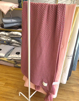 北欧タッセルニットボールブランケットウールブランケットオフィスエアコンナップブランケットショールブランケットソファカジュアルブランケットブランケット