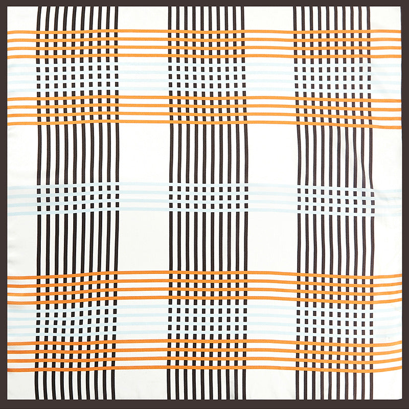 新しい女性のベルトオレンジマルベリーシルク小さなプリントギフトスクエアスカーフのカスタマイズ