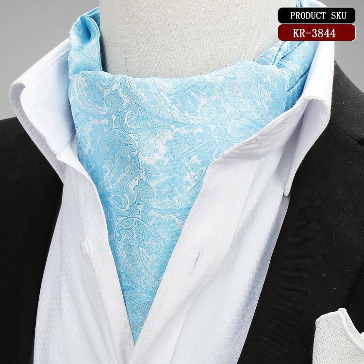 Cashew scarf men's paisley polyester jacquard British style suit shirt collar mouth napkin dot polka dots business scarf