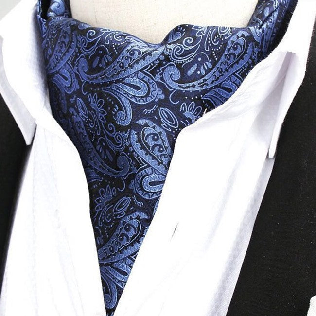 Cashew scarf men's paisley polyester jacquard British style suit shirt collar mouth napkin dot polka dots business scarf