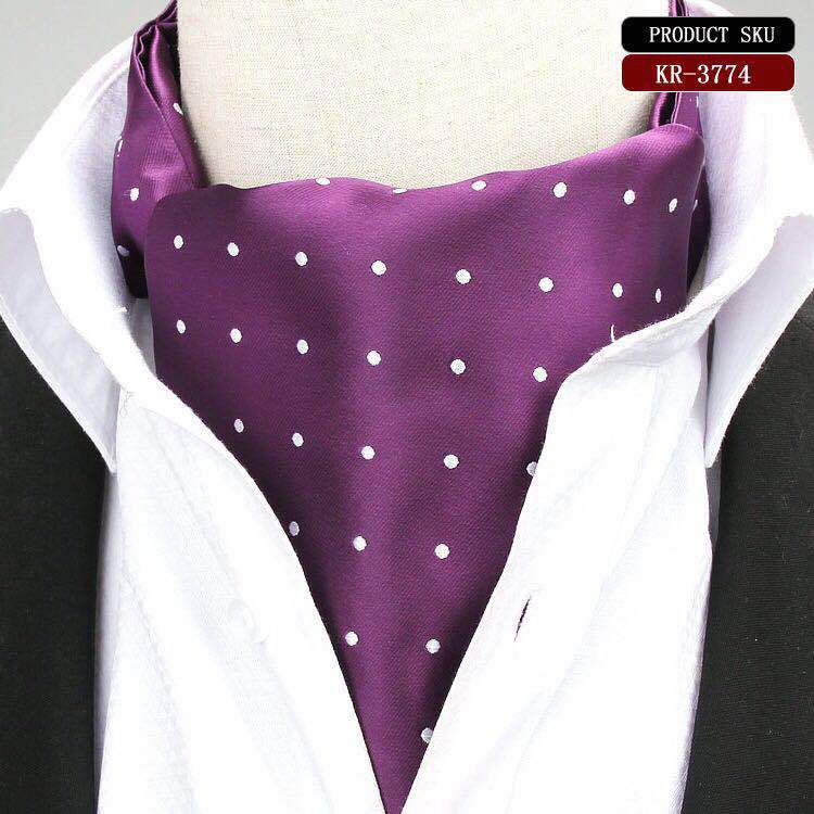 Cashew scarf men's paisley polyester jacquard British style suit shirt collar mouth napkin dot polka dots business scarf