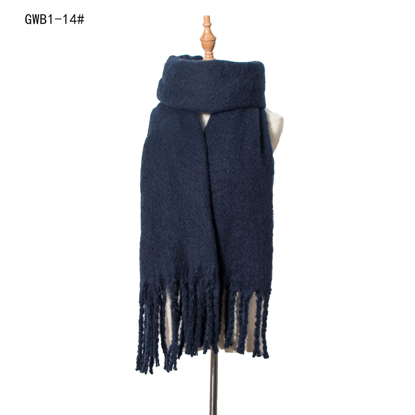 European and American autumn and winter New thick tassel circle sand solid color scarf women's thickened men's shawl factory wholesale